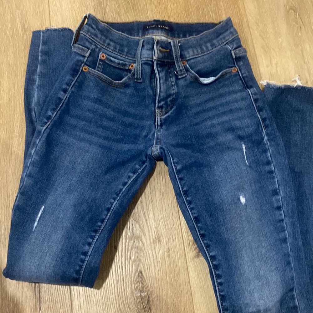 Lucky Brand Skinny ripped jeans